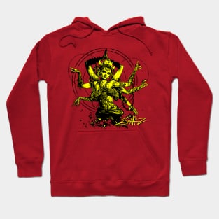 Kali Goddess Yellow Hoodie